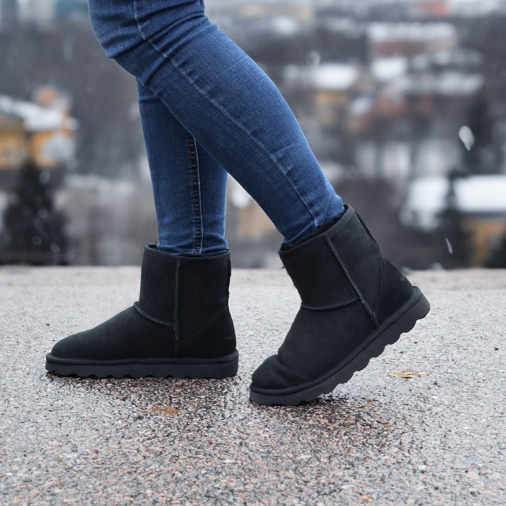 Rugged Gear Støvler Fåreskind Classic Black