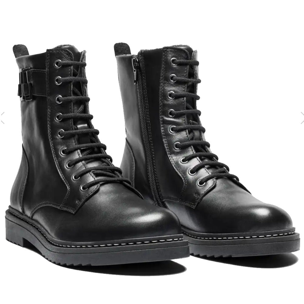 Produktbild 3 - New Feet Annie Boots Snøring Lynlås Sort