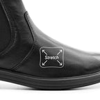 Minfot Bou Chelsea Boots med zip Stretch Læder Sort