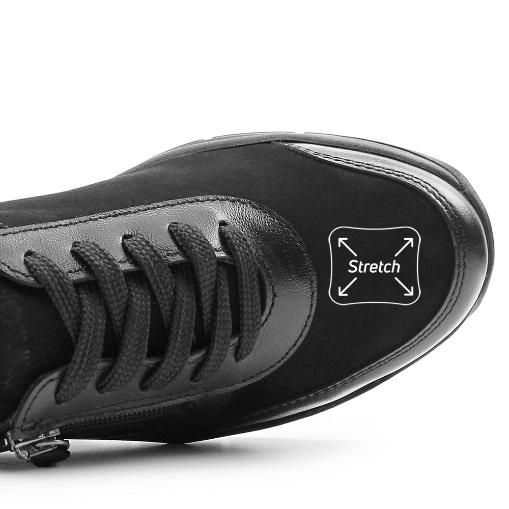 Produktbild 4 - Minfot Vei Sneaker Stretch Nubuck Sort Oxid