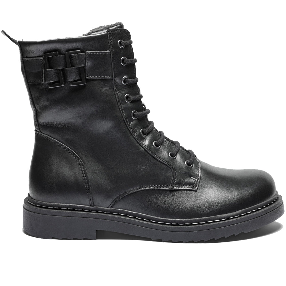 New Feet Annie Boots Snøring Lynlås Sort