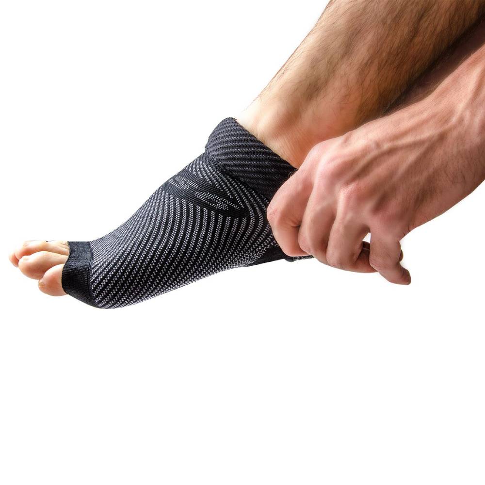 OS1st FS6 Kompressionsstrømper Hælspore Sort