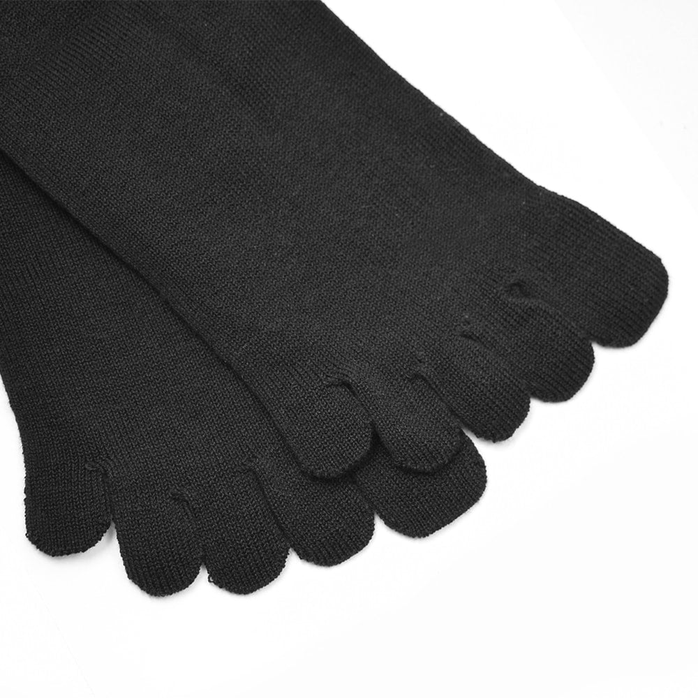 Minfot Tåstrømper Merinould Sort 1-pak