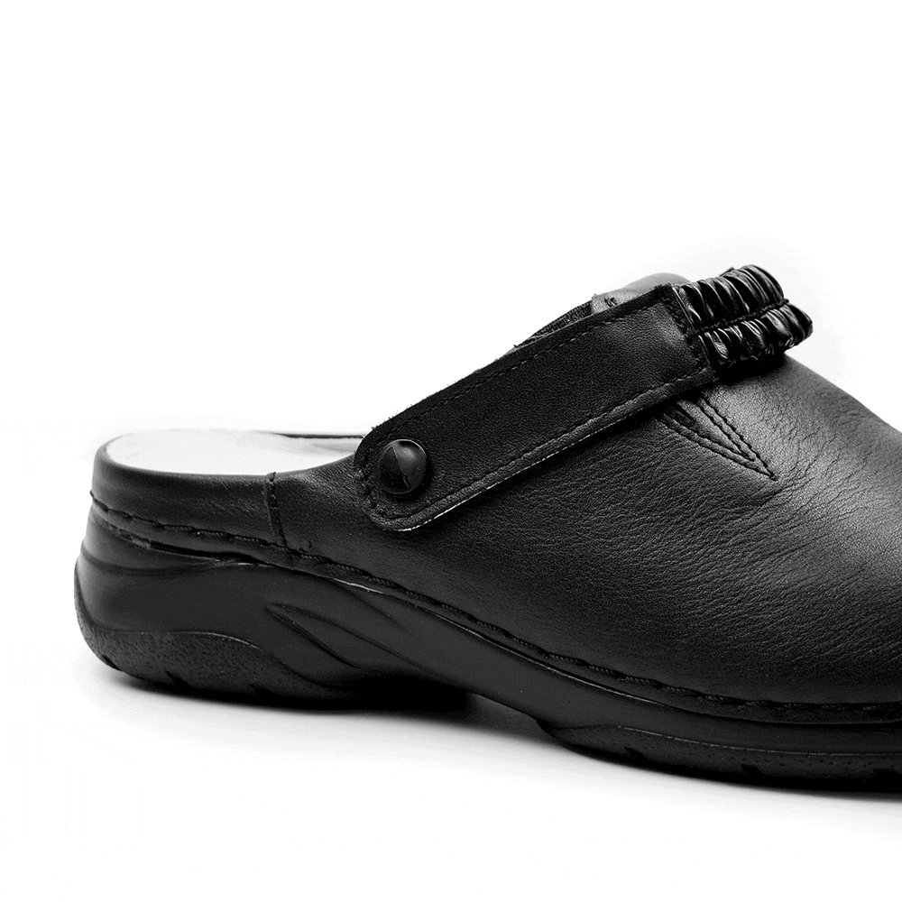 Minfot Arbejdssko Tøffel Blød Sort