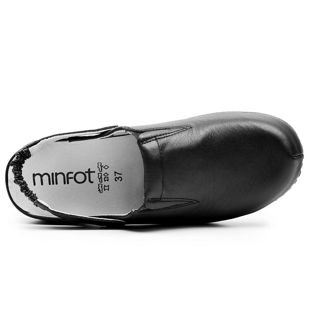 Minfot Arbejdssko Tøffel Blød Sort