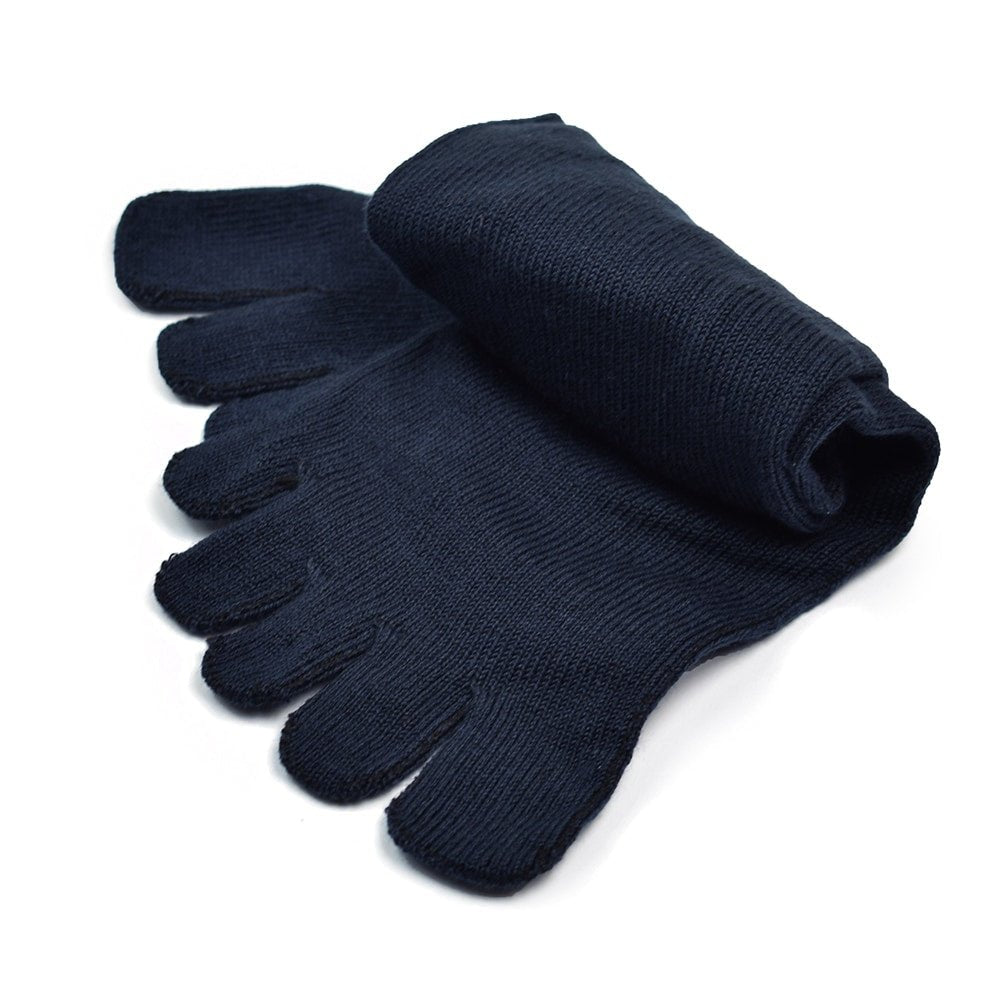 Minfot Tåstrømper bomuld Marin 1-pak