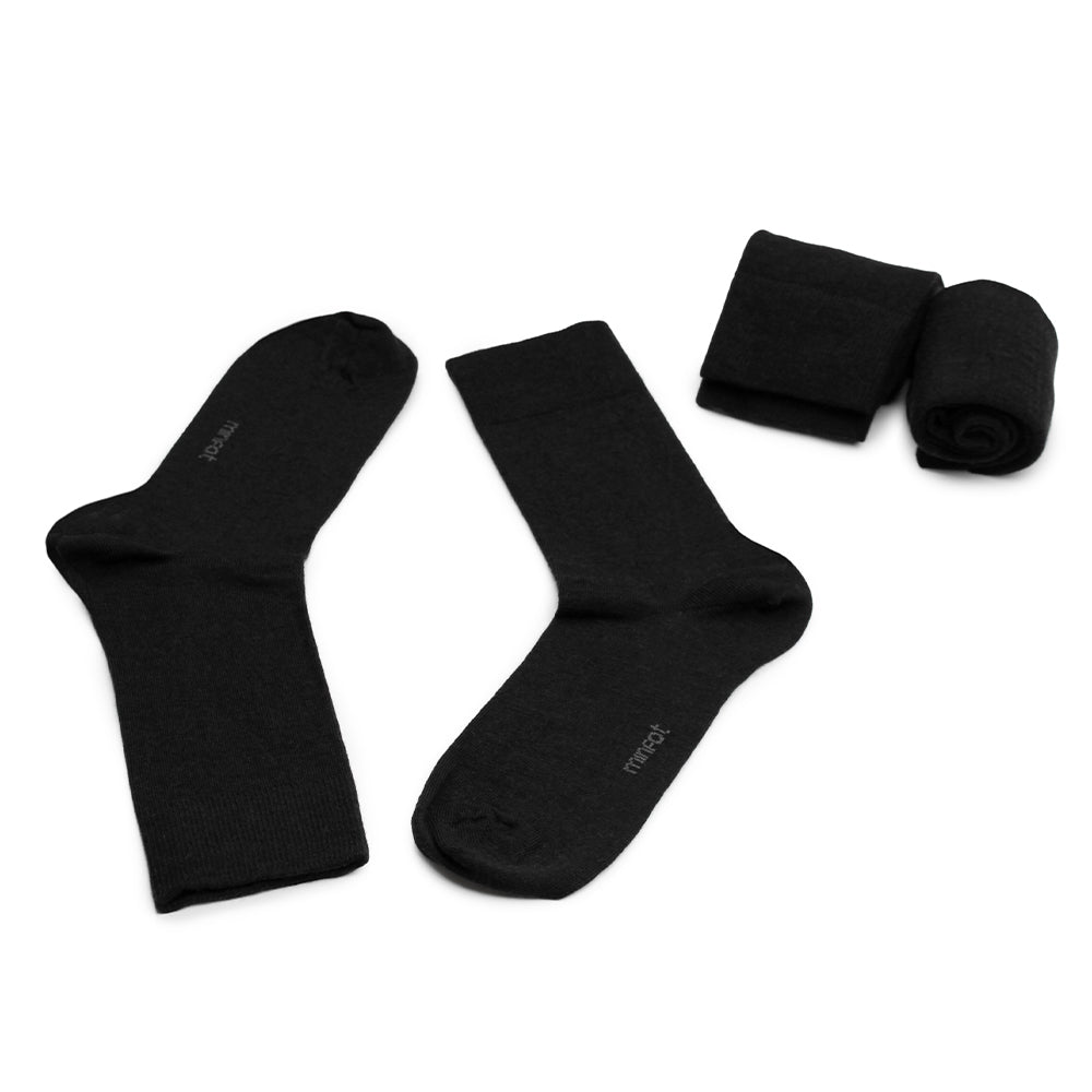 Minfot Strømper Merinould Sort 3-Pak