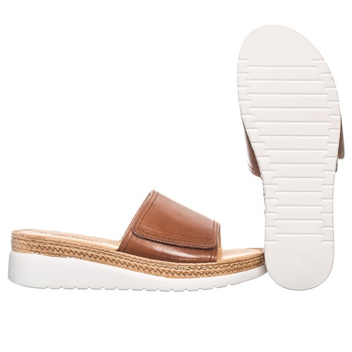 Ten Points Malin Mule Sandal Leather Cognac