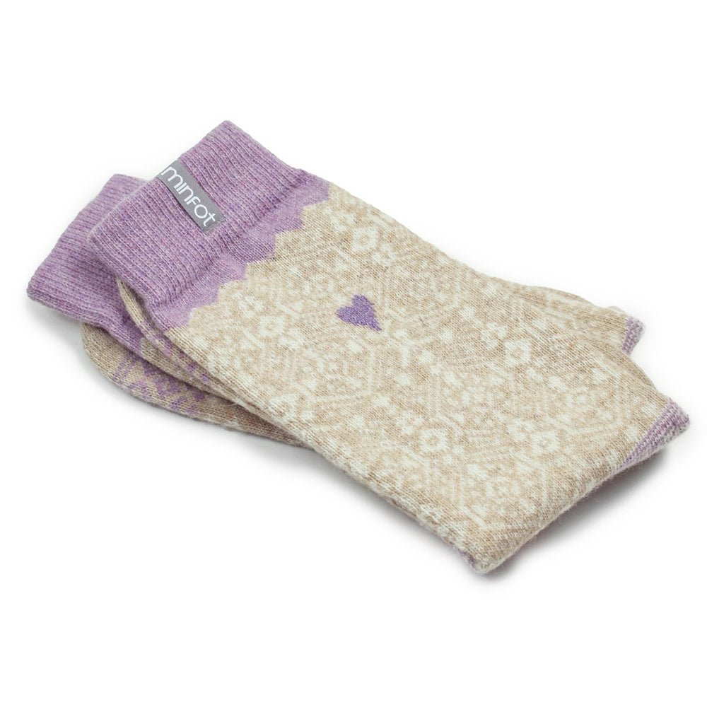 Minfot Uldstrømper Kärlek 2-pak