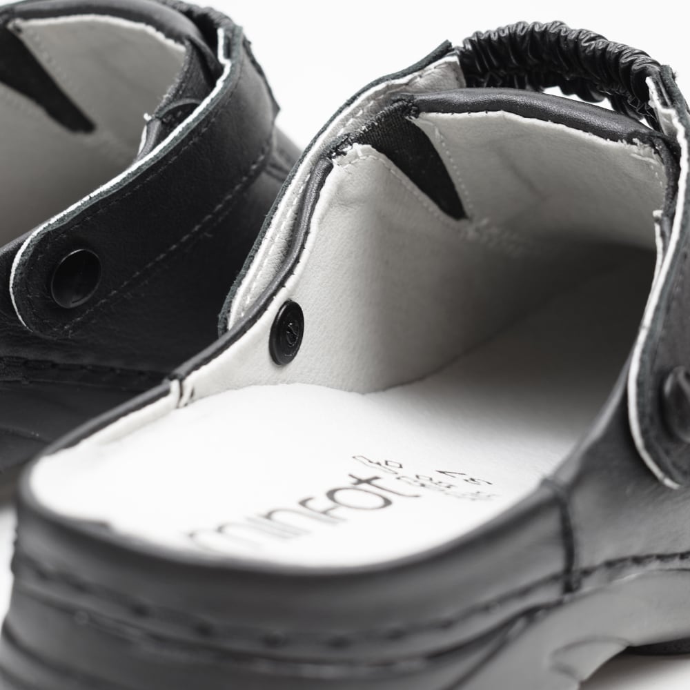 Minfot Arbejdssko Tøffel Blød Sort