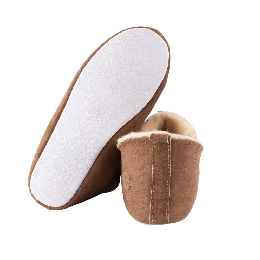 Produktbild 5 - Shepherd Lina Fårskinnstofflor Antique Cognac