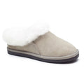 Minfot Hjemmesko Fåreskind Bergen med Sål Taupe
