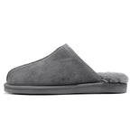 Minfot Hjemmesko Fåreskind Slip-on Orust med sål Grå