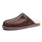 Minfot Hjemmesko Fåreskind Slip-on Orust med sål Waxed Stone
