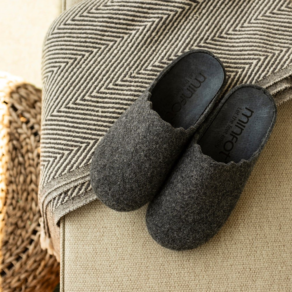 Minfot Hjemmesko Relax Dame Grafit
