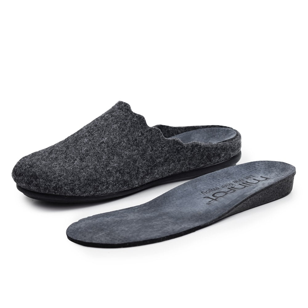 Minfot Hjemmesko Relax Dame Grafit