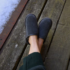 Minfot Hjemmesko Fåreskind Vejle med sål Grå