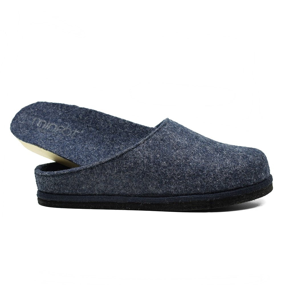 Minfot Hjemmesko Uld Slip-on Viken Uld Navy