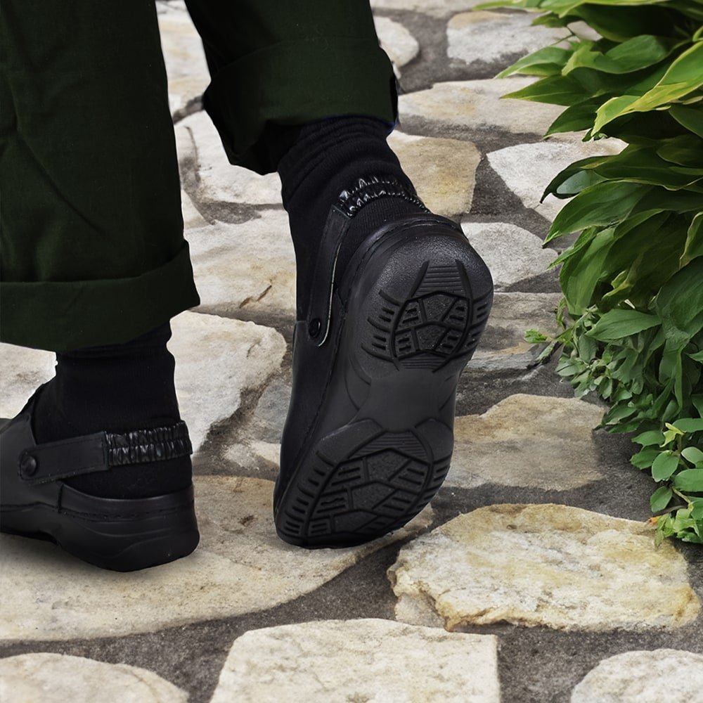 Minfot Arbejdssko Tøffel Blød Sort