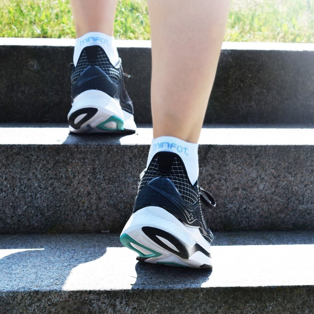 Minfot Løbestrømper Tynde Lyocell 5-pak Hvid