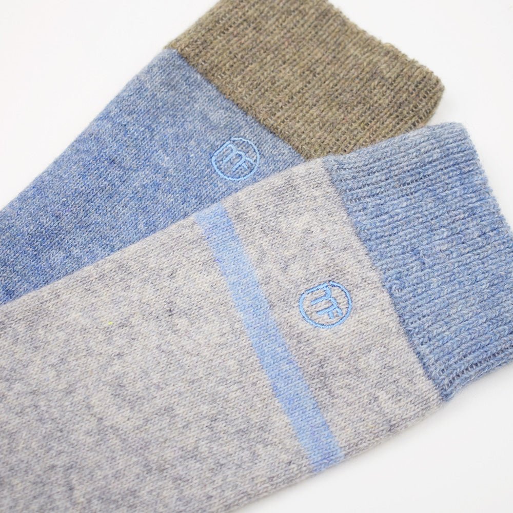 Produktbild 4 - Minfot Uldstrømper Strand Indigo 2-pak