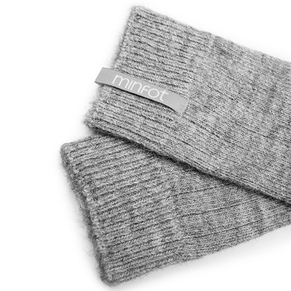 Minfot Raggsokker Alpacka Grå 1-pak