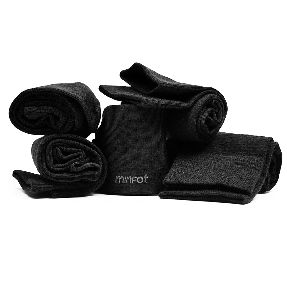 Produktbild 2 - Minfot Strømper Merinould Sort 5-Pak