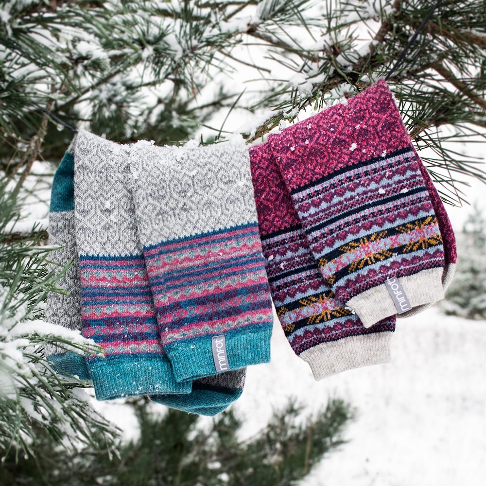 Minfot Uldstrømper Mys Multi 2-pack