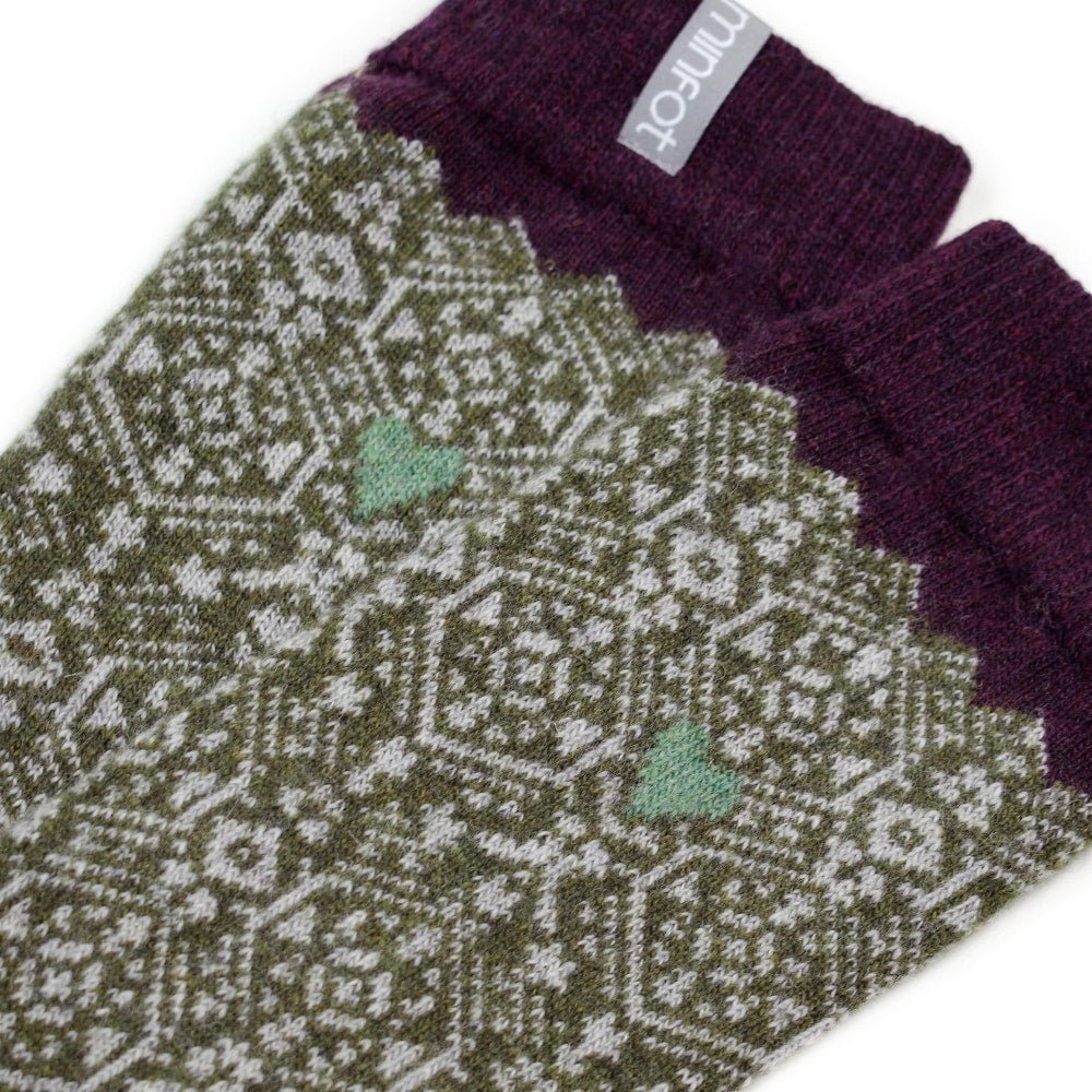 Produktbild 6 - Minfot Uldstrømper Kärlek 2-pak