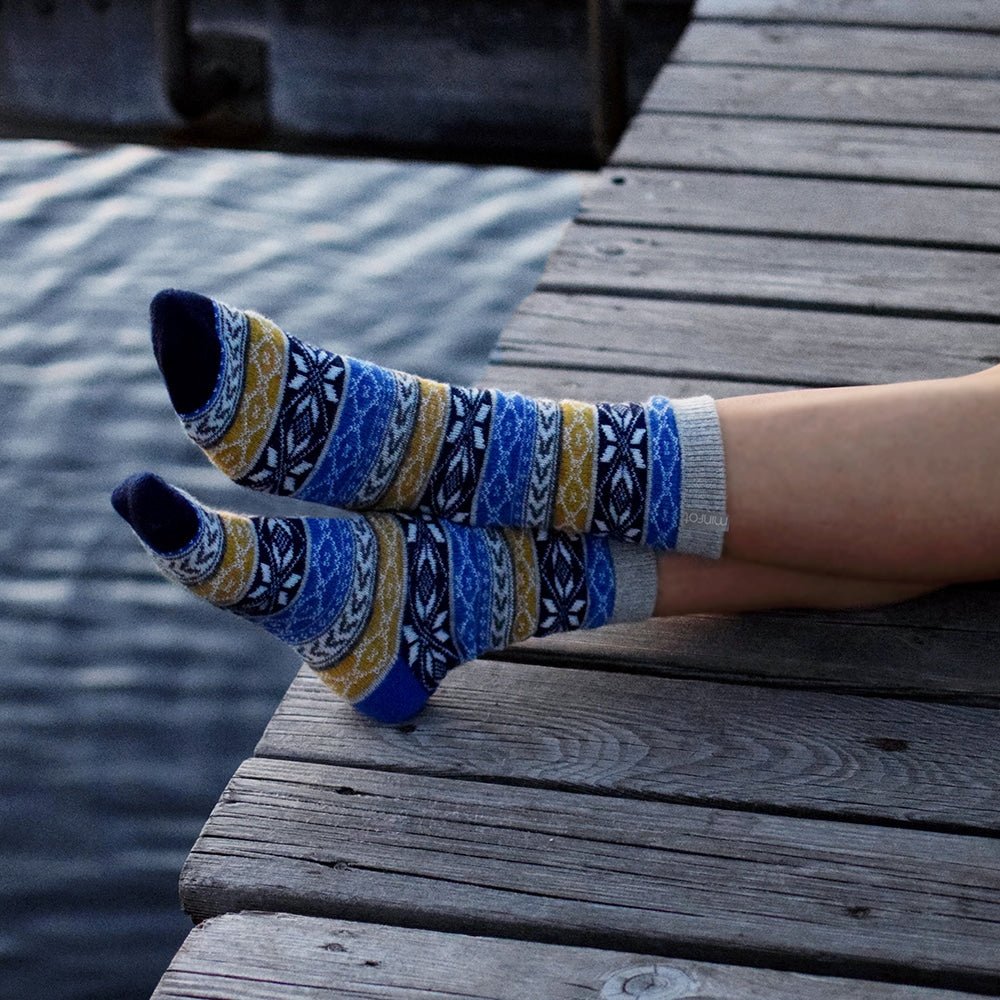 Minfot Uldstrømper Hytte 2-pak