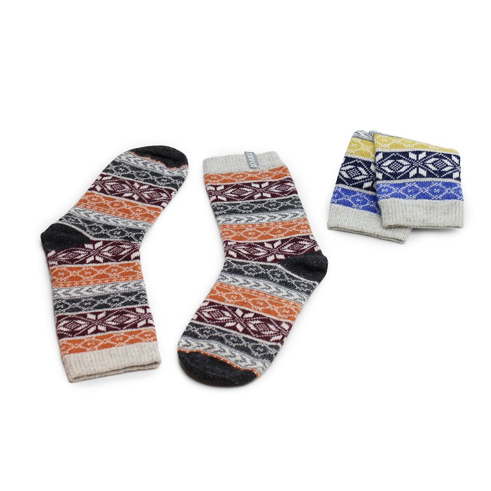 Minfot Uldstrømper Hytte 2-pak