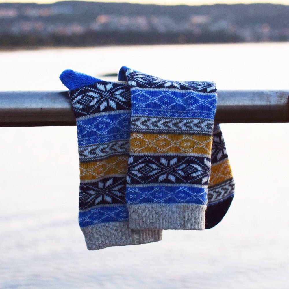 Minfot Uldstrømper Hytte 2-pak