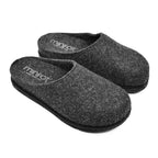 Minfot Hjemmesko Uld Slip-on Viken Uld Antracit