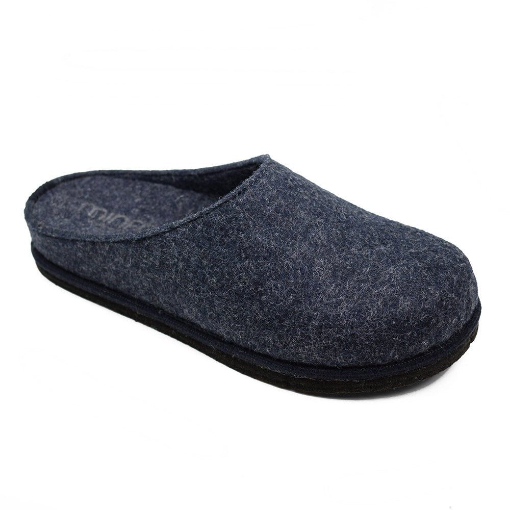 Minfot Hjemmesko Uld Slip-on Viken Uld Navy