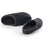 Ulle Uldtøfler Original Mens Black Melange