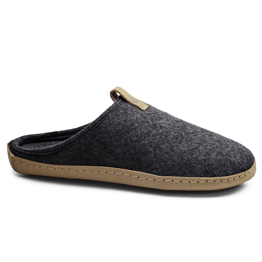 Minfot Cabin Hjemmesko Uld Unisex Grå