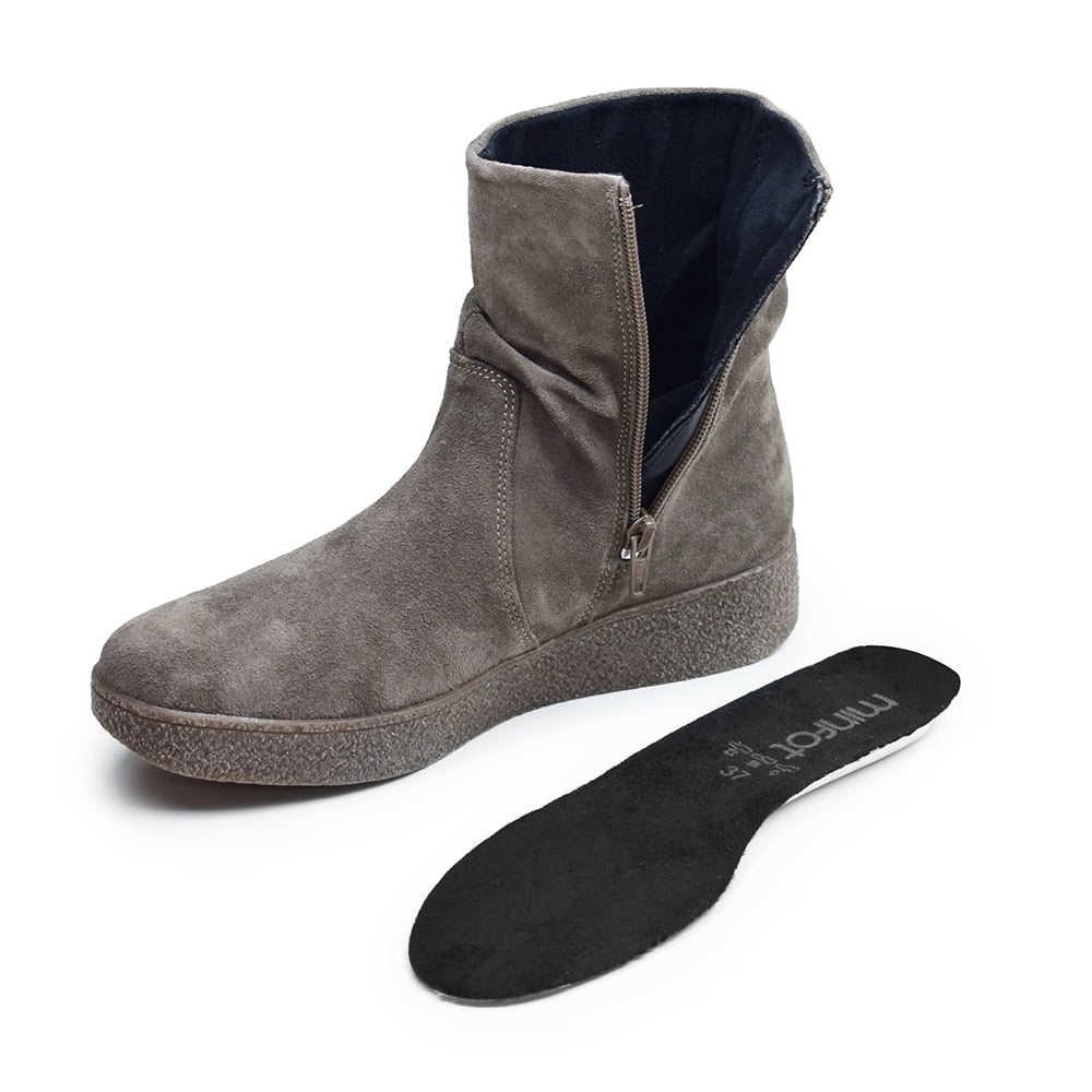 Minfot Marina Støvler med Lynlås Aquastop-TEX Taupe