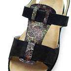 Suave Ekstra Bred Sandal Black Tenn