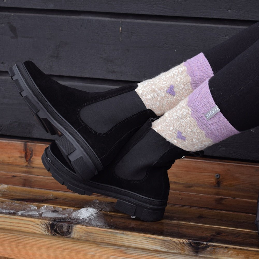 Produktbild 12 - Minfot Uldstrømper Kärlek 2-pak