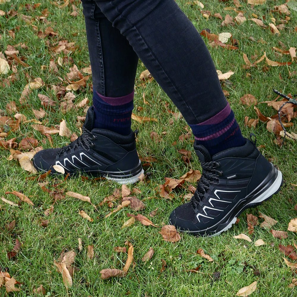 Minfot Stride Mid Sko Unisex Vandtæt TEX Sort