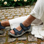 Minfot Sandhamn Sandaler Dame Nubuck Navy