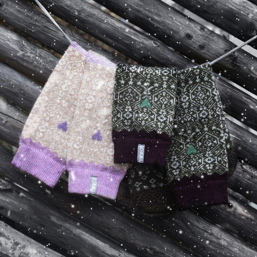 Minfot Uldstrømper Kärlek 2-pak