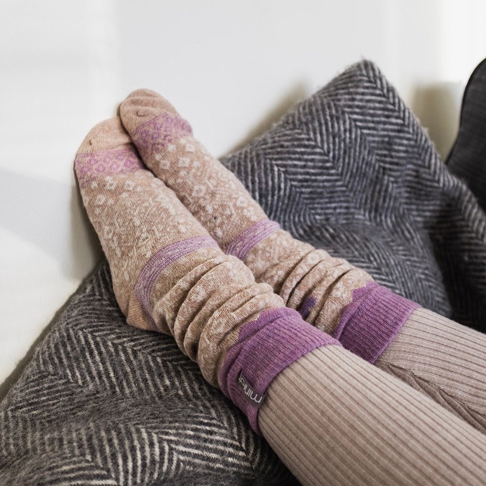 Minfot Uldstrømper Kärlek 2-pak