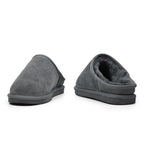 Minfot Hjemmesko Fåreskind Vejle med sål Grå