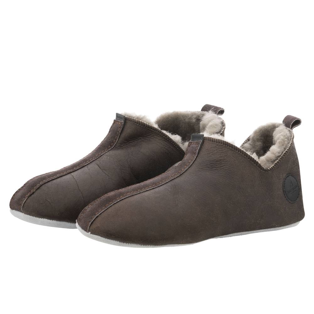 Produktbild 2 - Shepherd Henrik Fårskinnstofflor Stone Oiled Antique