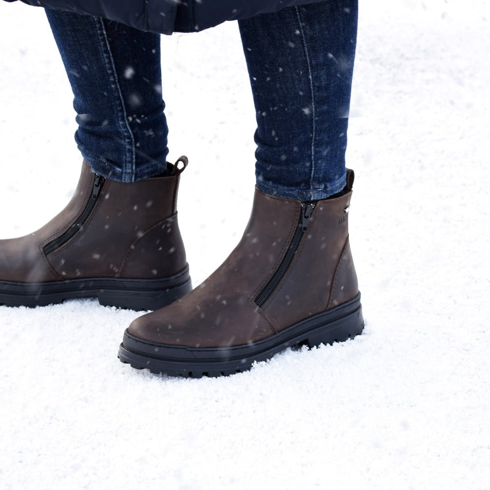 Minfot Pigsko Haga Skinn Uld Brun