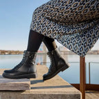New Feet Annie Boots Snøring Lynlås Sort