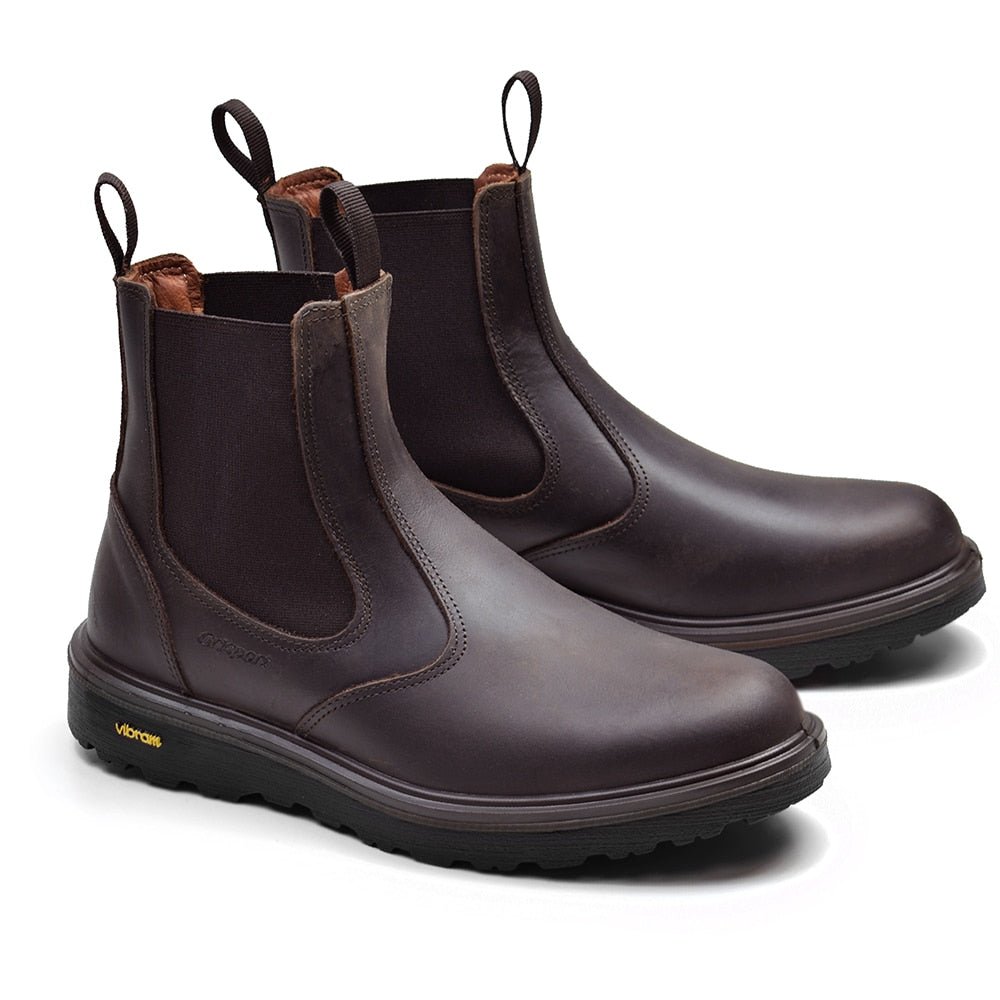 Produktbild 5 - Grisport Komfort Chelsea Boots Gritex Mörkbrun