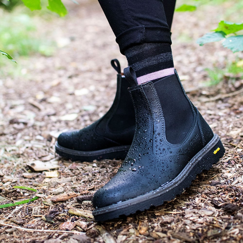 Produktbild 13 - Grisport Komfort Chelsea Boots Gritex Svart