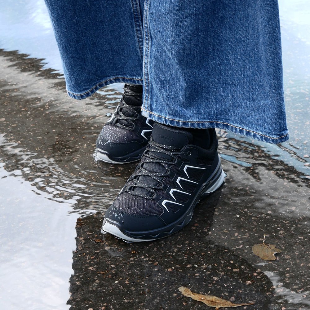 Minfot Stride Low Sko Unisex Vandtæt TEX Sort